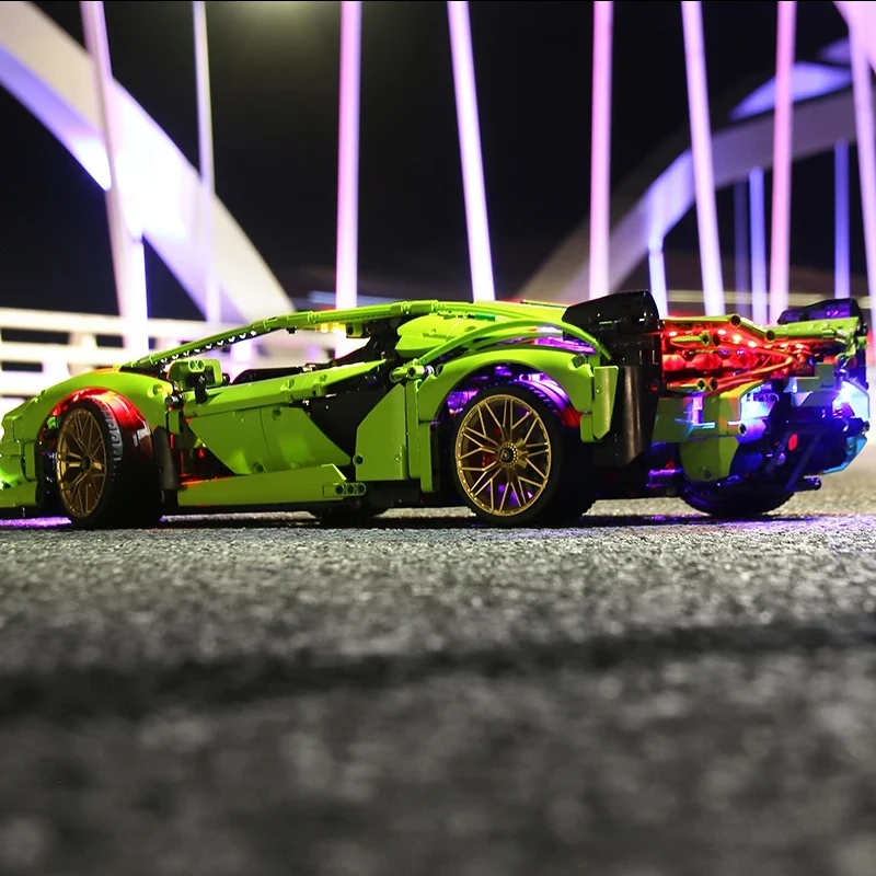 RC LED Light Kit For LEGO 42115 Lambo Sián FKP 37 Building Blocks Bricks Toy（Only LED Light，Without Blocks Model））