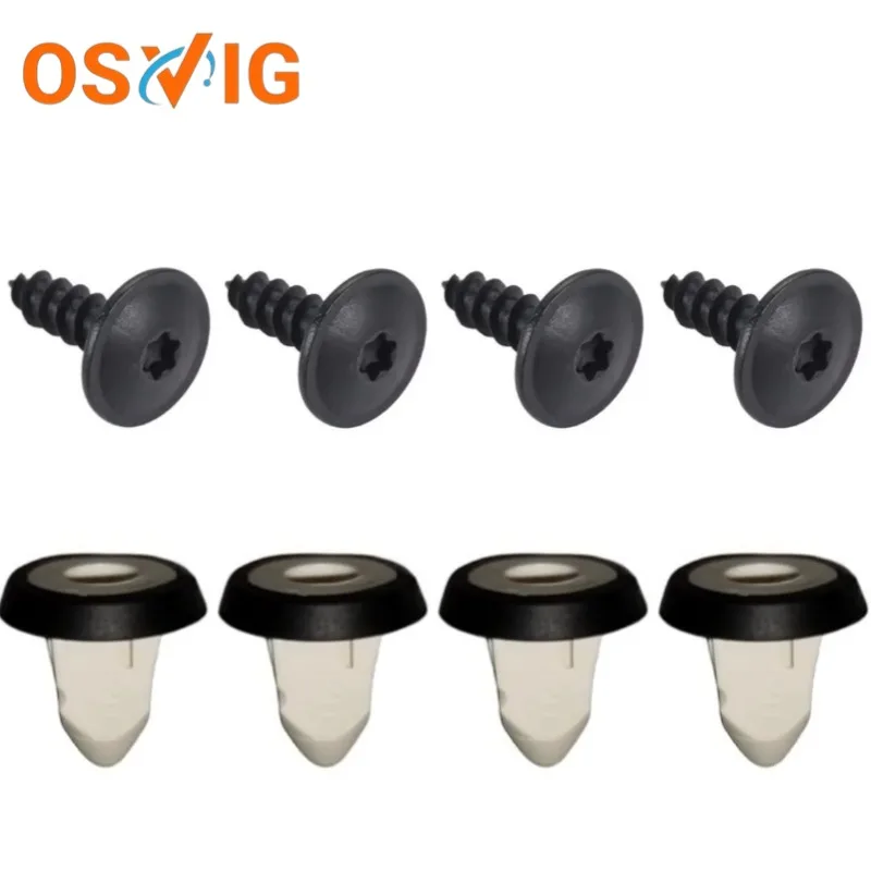Car Accessories Auto Fasteners Auto Accessories Car Screws 10PCS OE#51127020321 51-12-7-020-321 For BMW Trim Expanding Nut + screw license plate base Clip
