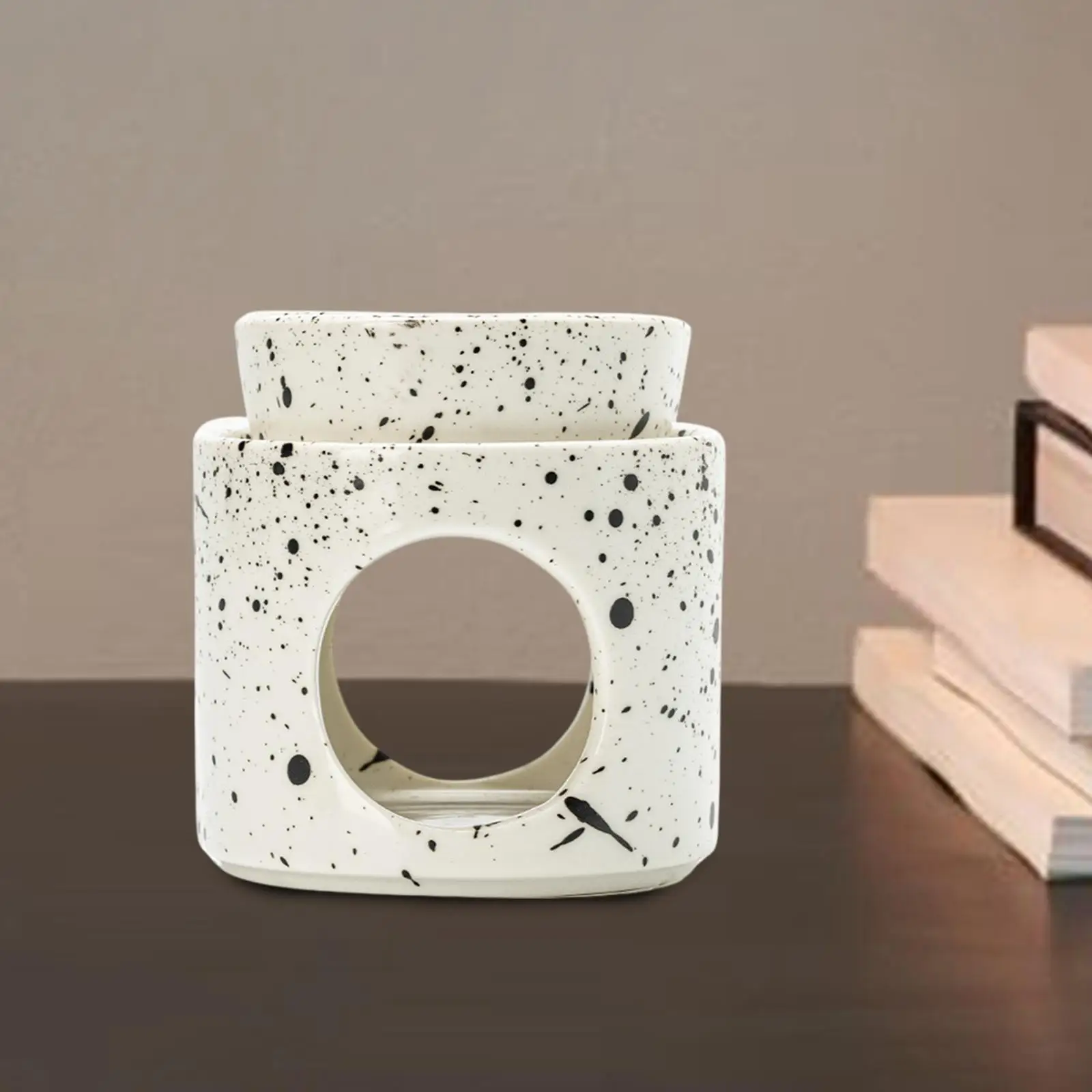 Essential Oil Burner Tea Light Holder Versatile Ceramic for Hotel Restaurant