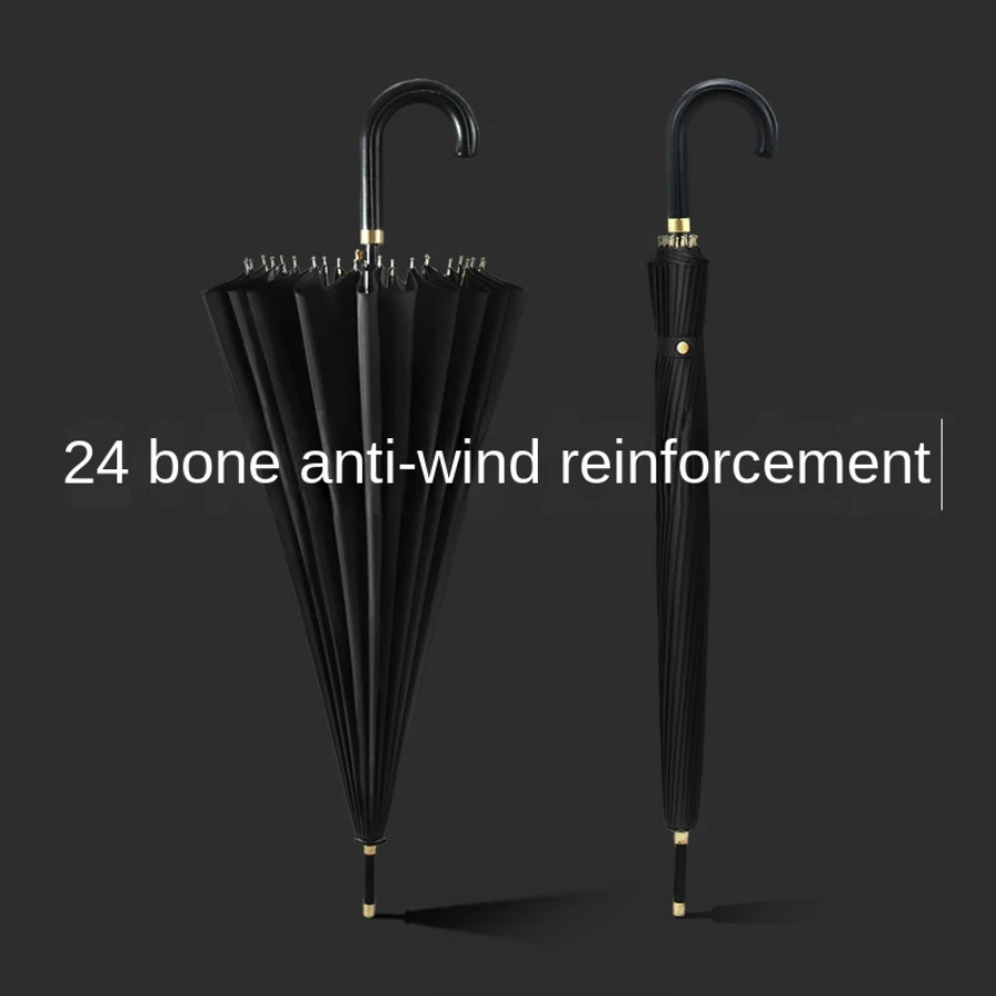 

Long Handle Rain Umbrella Men Water Proof Strong Outdoor Big Size Sunshade Parasol Travel Non Wetting Paraguas Unisex Rain Gear
