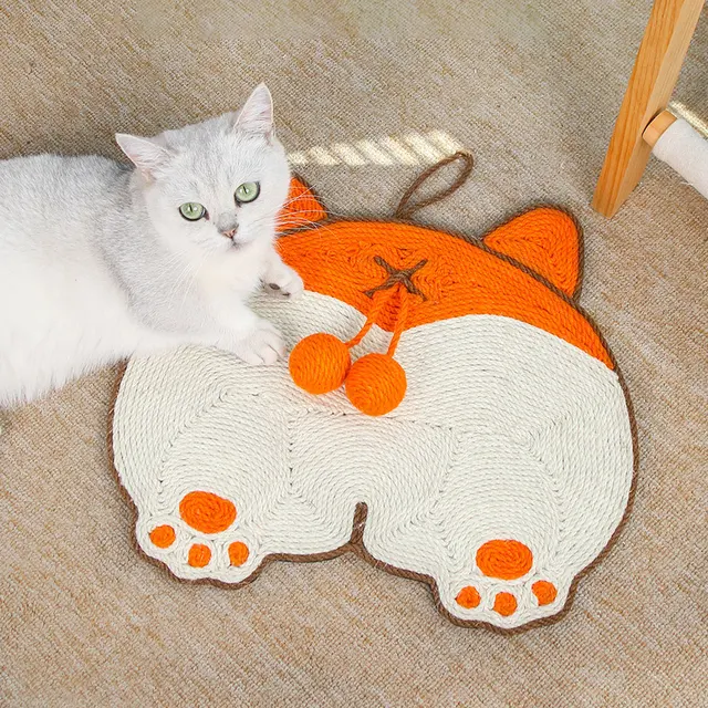 Pet Cat Scratching Mat Durable Wear Resistant Hangable Scratch Pad Cat Toy 3