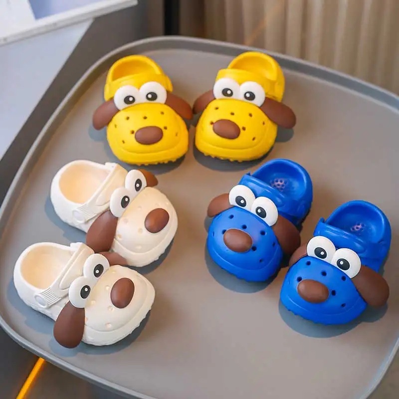 Children's cartoon puppy hole shoes Walking shoes Home beach quick drying lightweight non slip sandals Upstream kids shoes kids sandals sandals and clogs