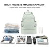 Gym Backpack for Women with Shoes Compartment, Large Women Travel Backpack Waterproof, Sport Swimming Yoga Athletic Backpack 3