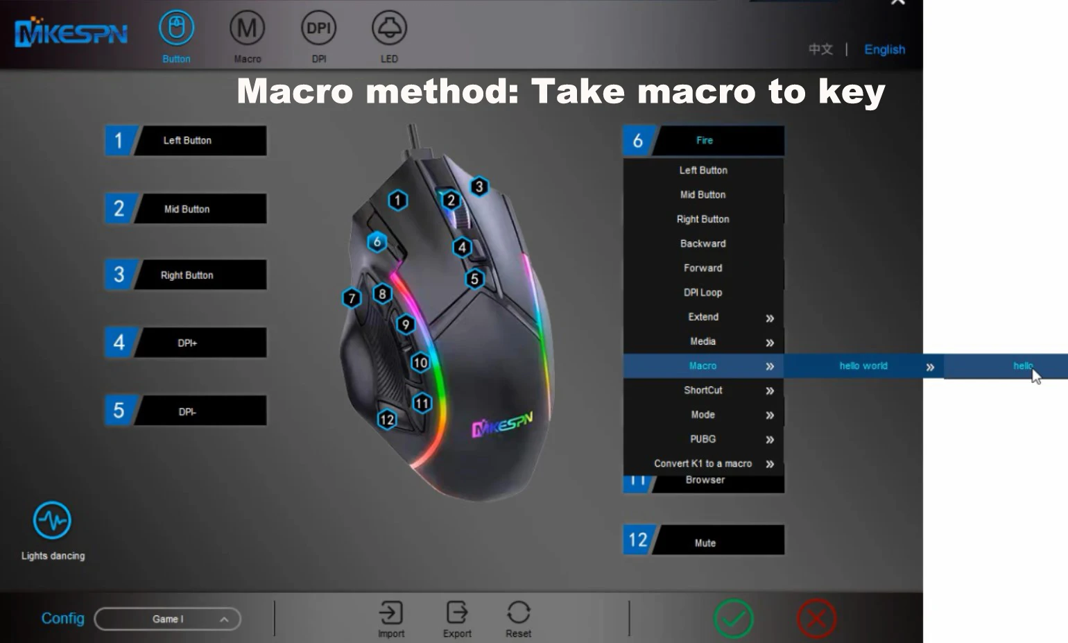 livre peso macro jogo mouse teclas programáveis jogo rato rgb luz max níveis para pc mac gun pubg portátil