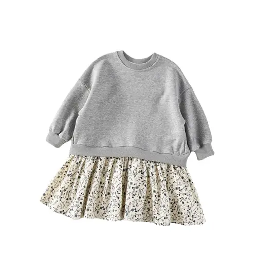 Childrens Clothing 2024 Spring and Autumn New Korean Floral Dress Fashionable and Sweet Clothes for Autumn and Winter - Image 5