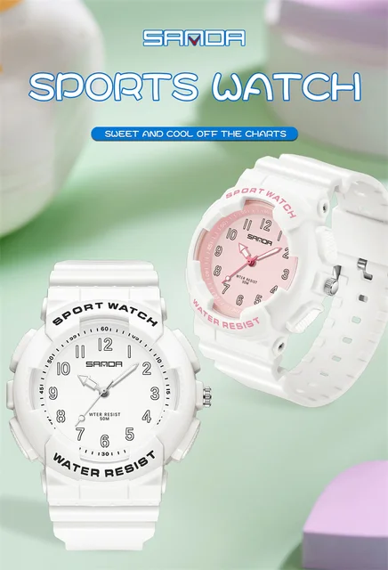 Reloj Deportivo Mujer Resistente Al Agua Reloj De Pulsera