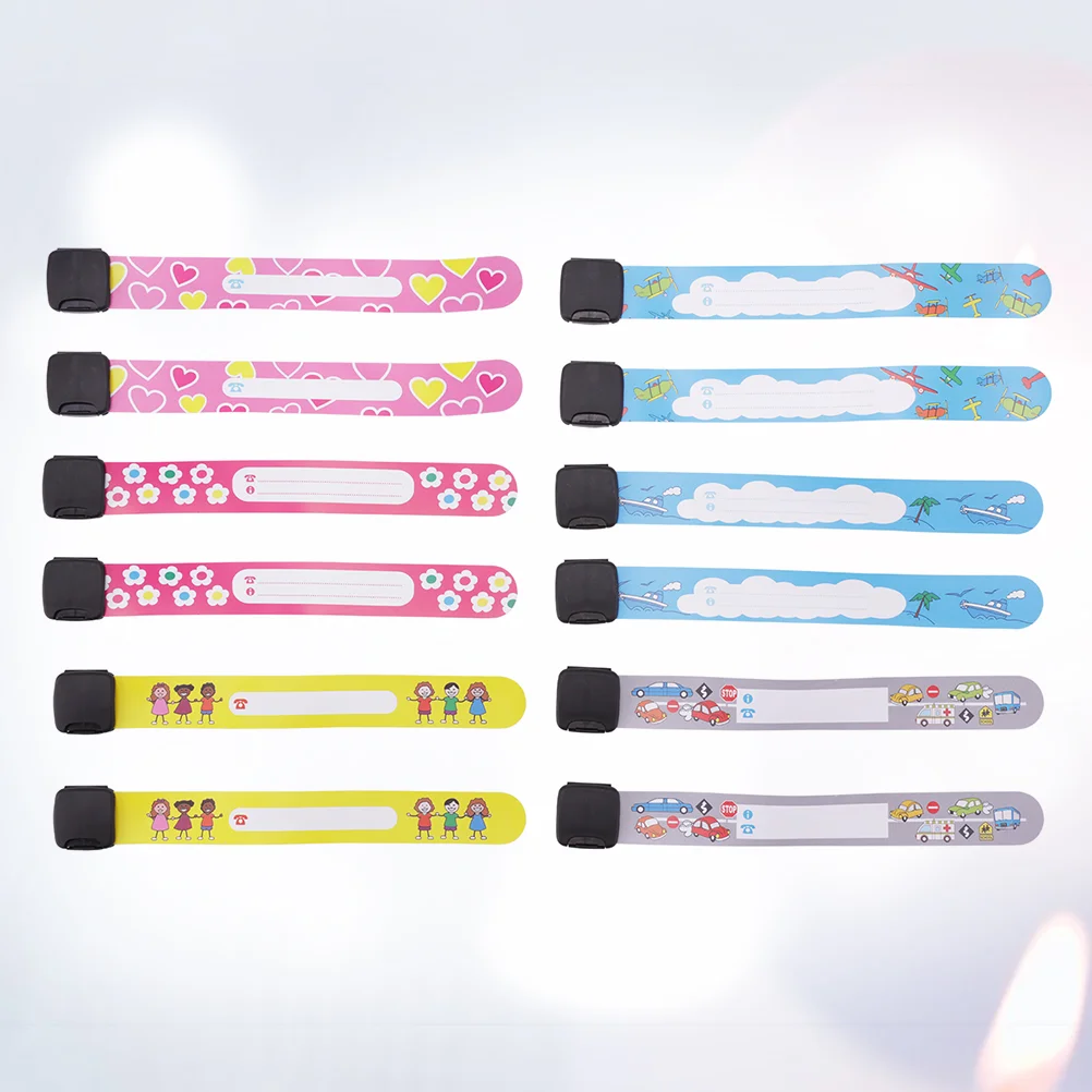 

Id Kids Bracelet Child Safety Bracelets Wristband Waterproof Identification Wristbands Lost Band Anti Wrist Bands Reusable