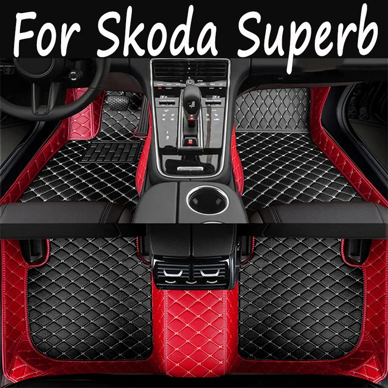 

LHD Car Floor Mats For Skoda Superb 2015 2014 2013 2012 2011 2010 2009 Auto Carpets Accessories Custom Parts Foot Rug Waterproof