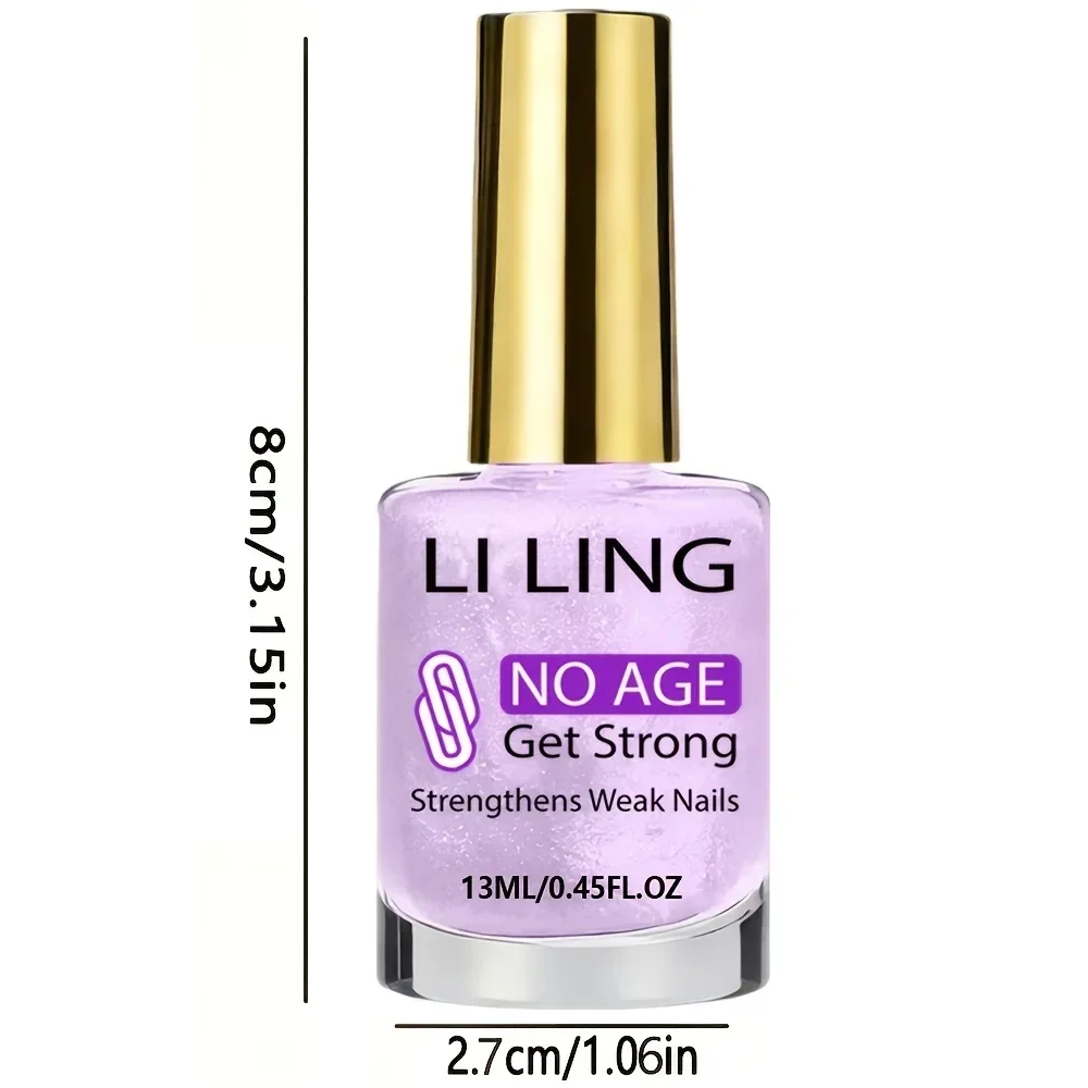 Purple Strengthening Base Coat - Air-Dry, Quick-Dry with Pearl Effect, Perfect