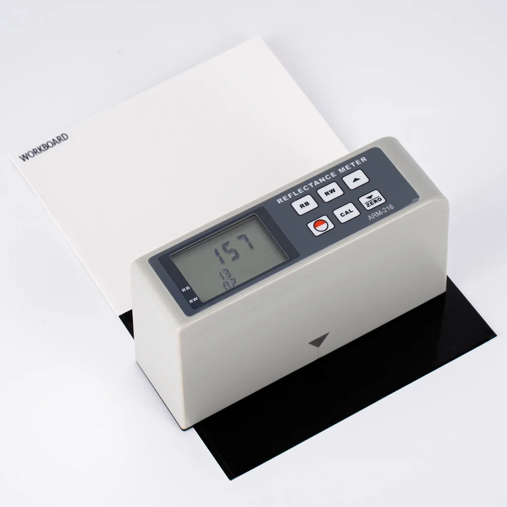 

Portable Coverage Tester High Precision 0~100 Paint Coating Ink Grease Film Paint Contrast Ratio Reflectivity Meter ARM-216
