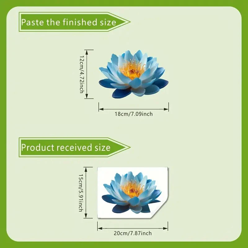 Self-Adhesive Lotus Glow-in-the-Dark Toilet Sticker Bathroom Toilet Lid Decoration Ambiance Decorative Sticker Wall Decor Decal