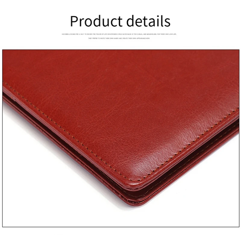 A4 PU Padfolio 파일 폴더, 포트폴리오 비즈니스 문서 거치대, 금속 클립보드 패드, 문서 정리함 거치대