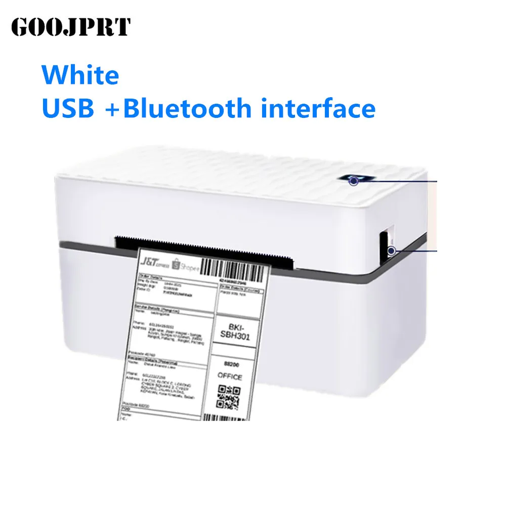 bluetooth mini portable thermal printer Thermal shipping Label Barcode sticker Printer 4inch USB Bluetooth for 40-110 width Compatible with Ebay Etsy Shopify 4×6 bluetooth pocket printer Printers