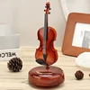 Rotating Music Box Guitar Violin Music Box Birthday Gift Girl Holiday Gift Living Room Creative Decoration Box for A Gift 3