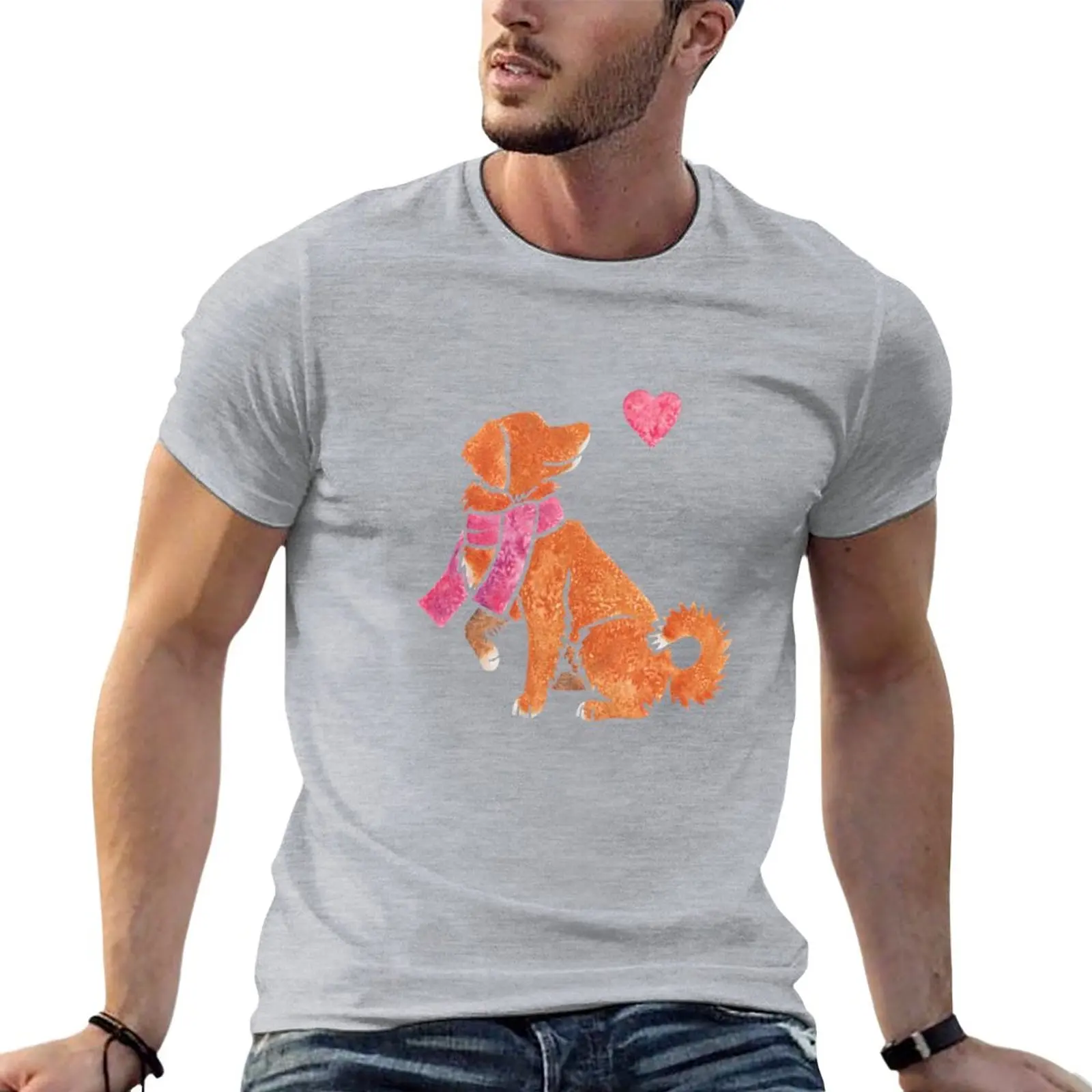 

Watercolour Toller T-Shirt hippie clothes graphics tops mens graphic t-shirts anime