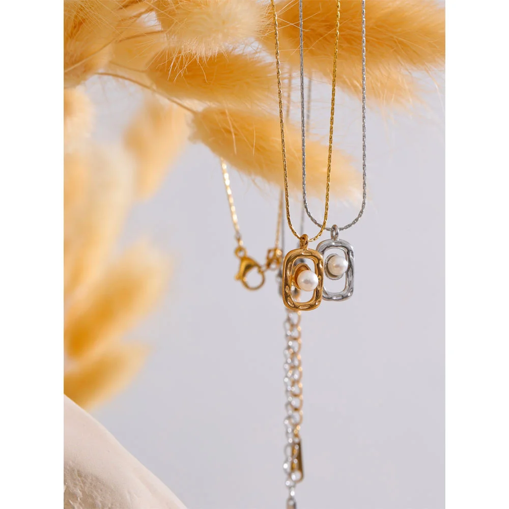 Yhpup Stainless Steel Pendant Necklace