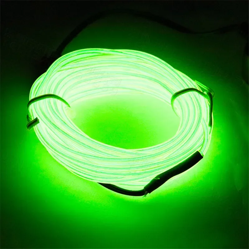 1M/3M/5M Flexibles Neonlicht-Kabel für Kleiderdekoration, EL Leuchtendes Kabel für Party-DIY, Atmosphärisches Licht, Wasserdichter LED-Streifen – Detail 10