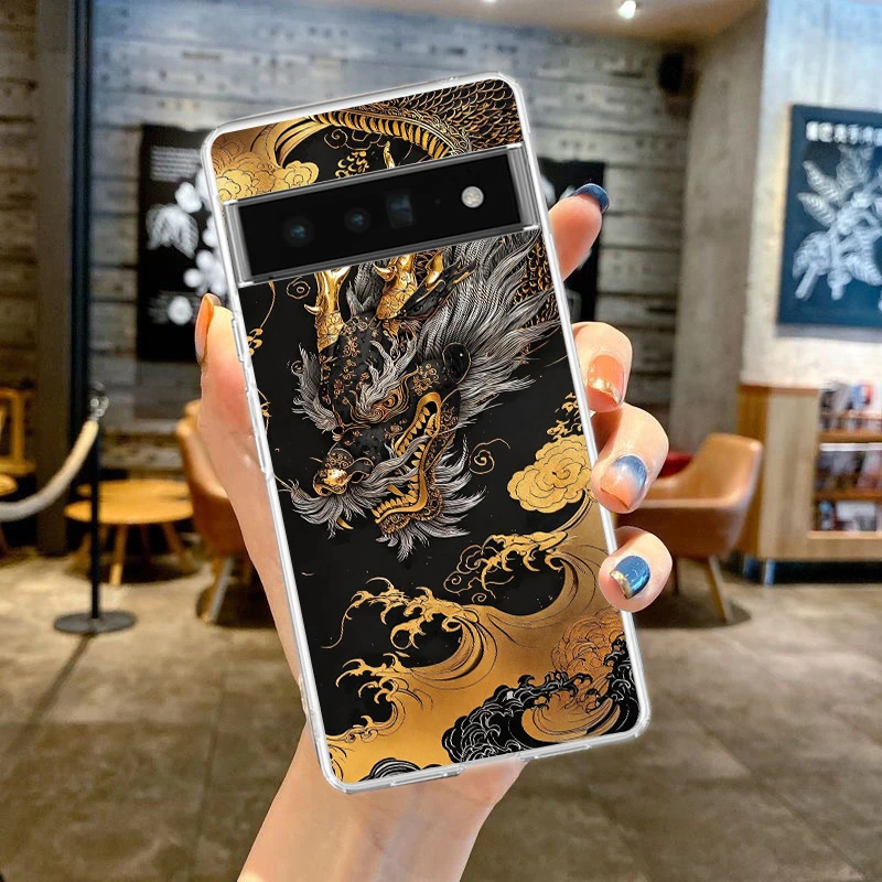 Cartoon Dragon Series Soft Clear TPU Transparent Phone Case