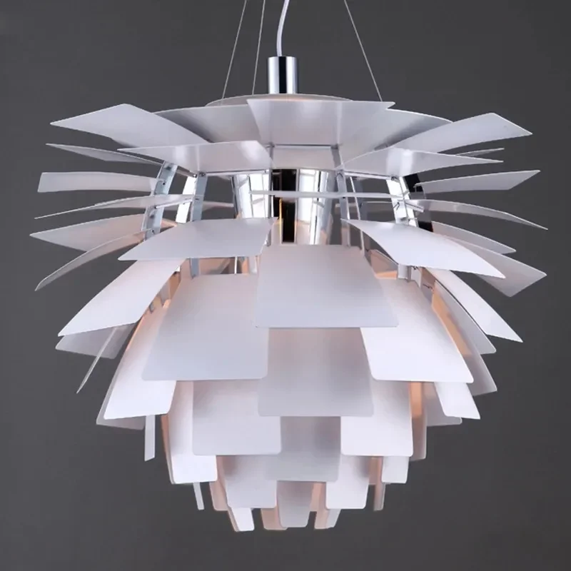 Danish Pinecone Pendant Light Louis Design Chandelier Living Room Decor Aluminum Hanging Lamp 72/84cm Artichoke Suspension 6