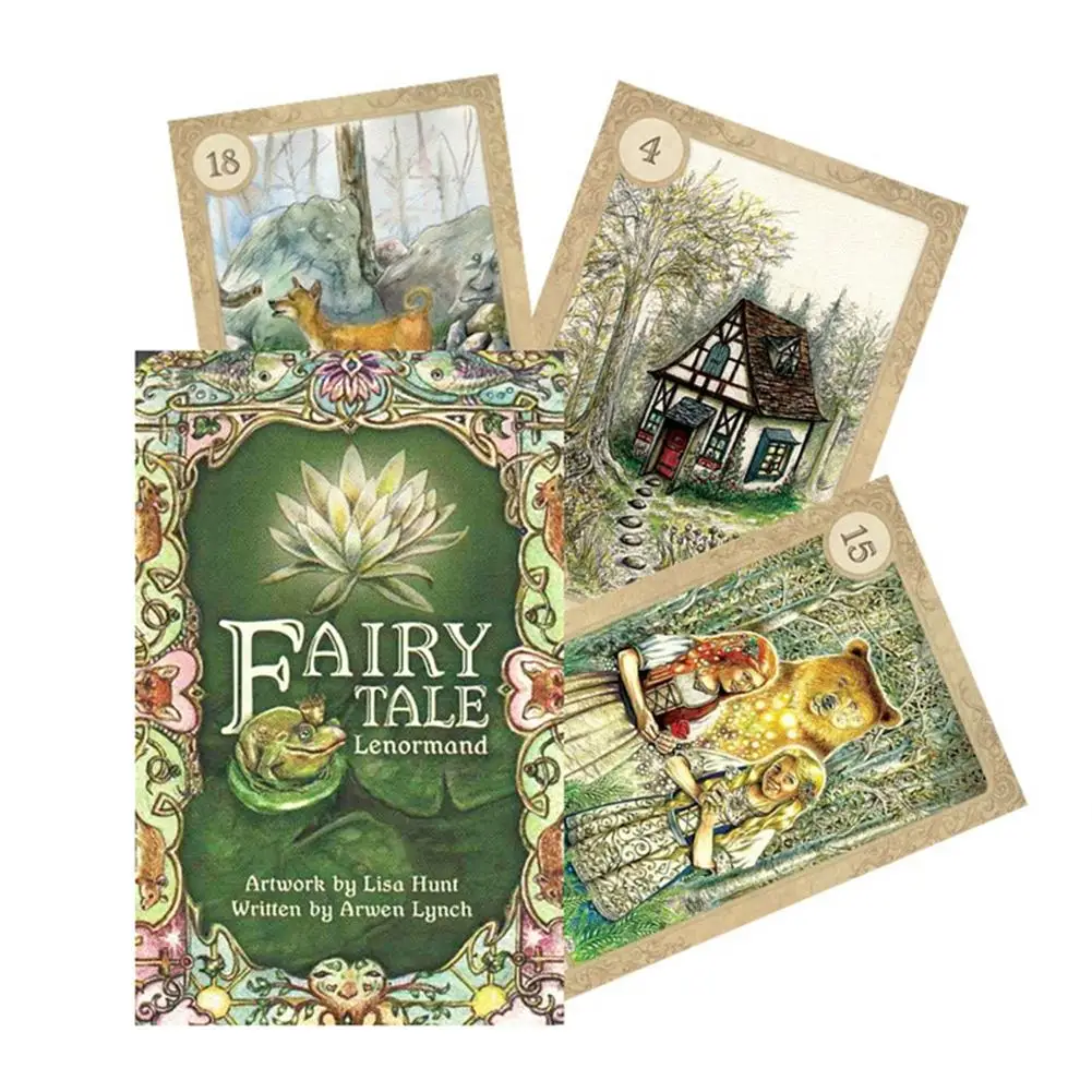 

Fairy Tale Lenormand Tarot Cards PDF Guidebook Funny Family Holiday Party Tarot Deck Board Game Playing Game Cards Adult Games