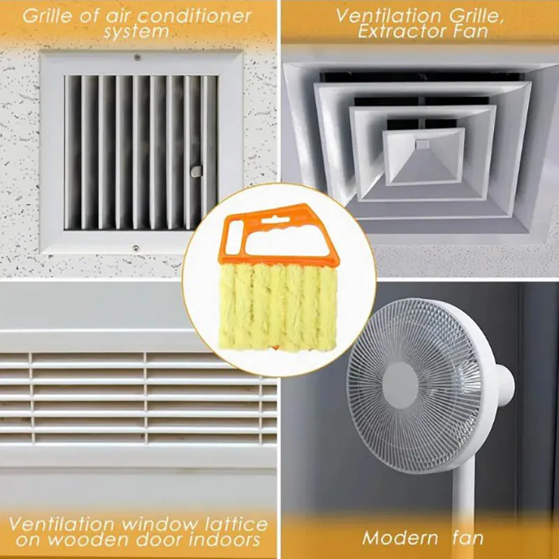 EW New Louver Curtain Cleaning Brush Detachable Vent cleaning brush
