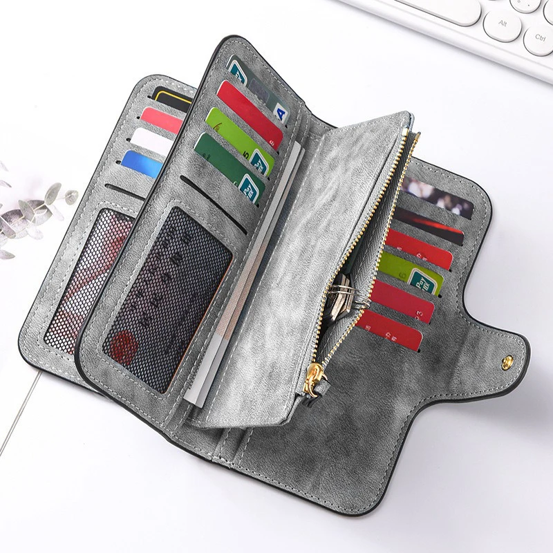 Long PU Leather Butterfly Flower Wallet with Zipper & Card Holder S352f35c8ea6749e5907e6803925741a0t