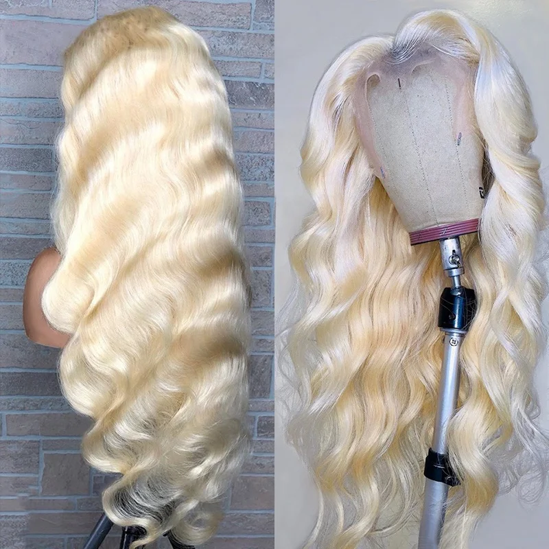 13x4 13x6 360 HD Transparent 613 Lace Frontal Wig Honey Blonde Color Brazilian Raw Body Wave Lace Front Human Hair Wig For Women 2