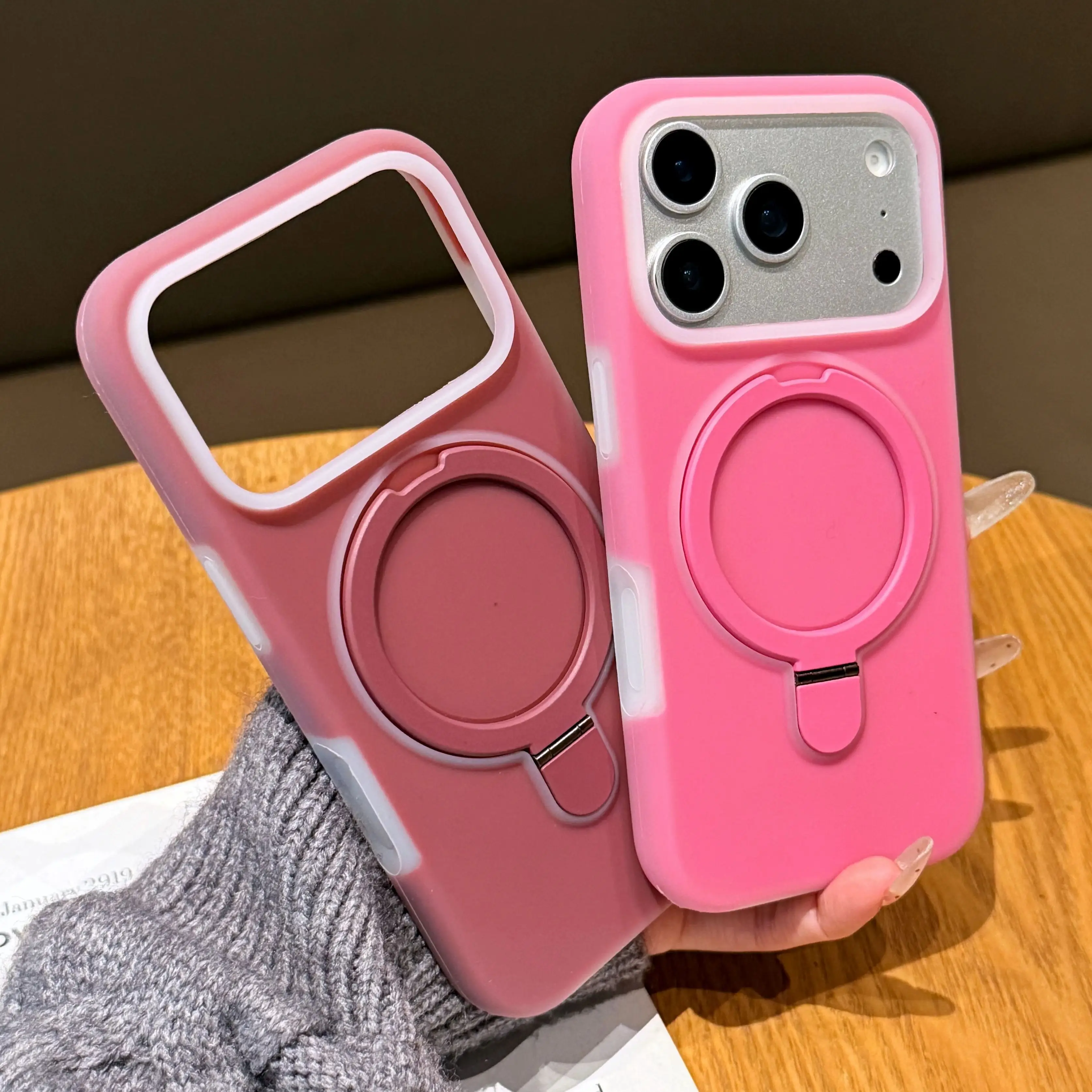 Magsafe Wireless Charging Stand Holder with Kickstand - Neon Silicone Shockproof Case