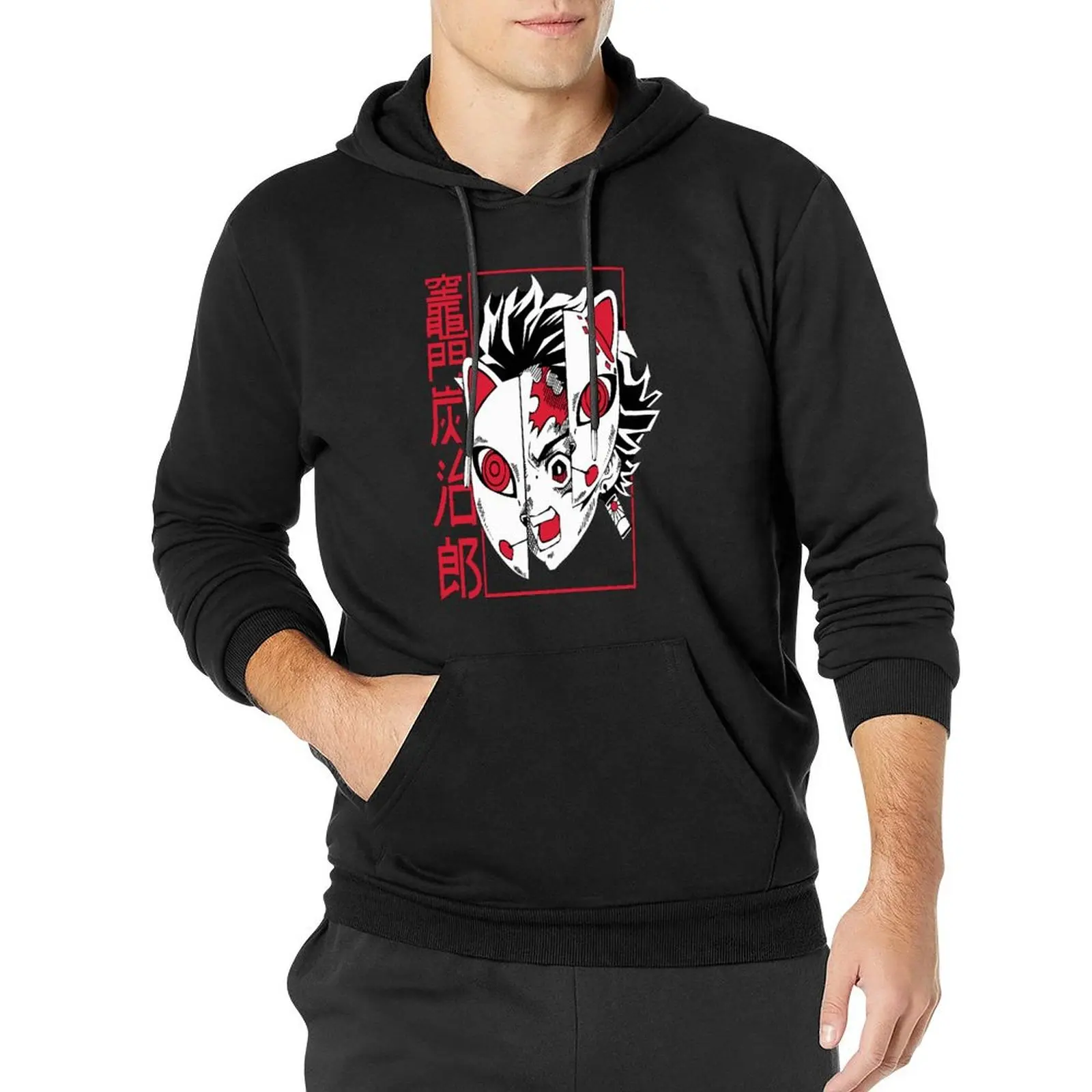 

D-Demon S-Slayer Art Essentials толстовки Весна Tanjiro Kamado уличная Модная рубашка с капюшоном унисекс винтажная Толстовка-пуловер больших размеров