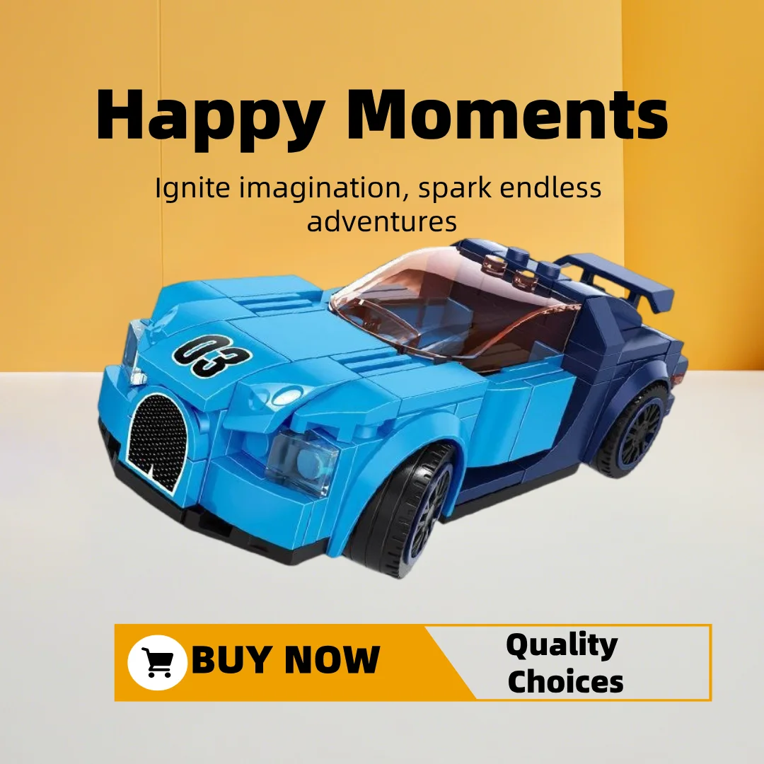 Supercar Building Blocks MOC Speed City Car Champion Racer Classic ...