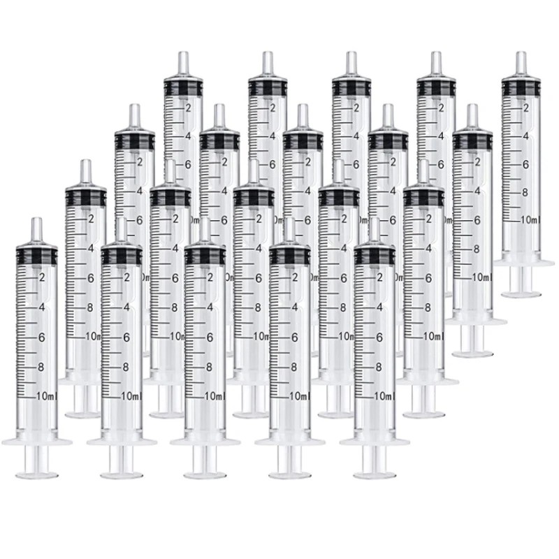 цена 2-20Pcs 1ml-10ml Plastic Reusable Syringe For Measuring Nutrient Sterile Hydroponics Kithchen Tool