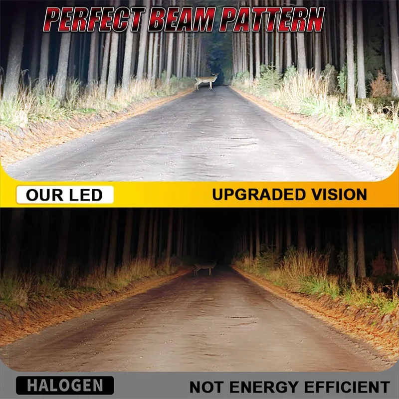 불비전 H7 H4 LED 헤드라이트 CANBUS H11 H8 H9 9012 9006 9005 터보 7750 CSP 칩 자동차 전구 팬 포함 6000K 안개등 2개