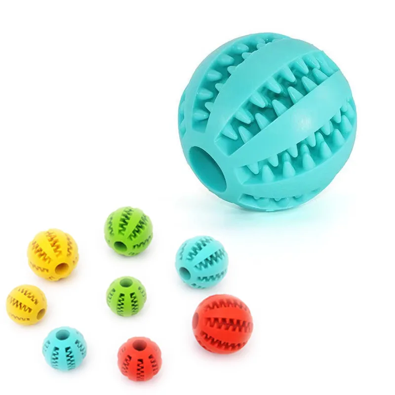 Interactive Silicone Chew Ball - Bite-Resistant Tooth Cleaning Toy