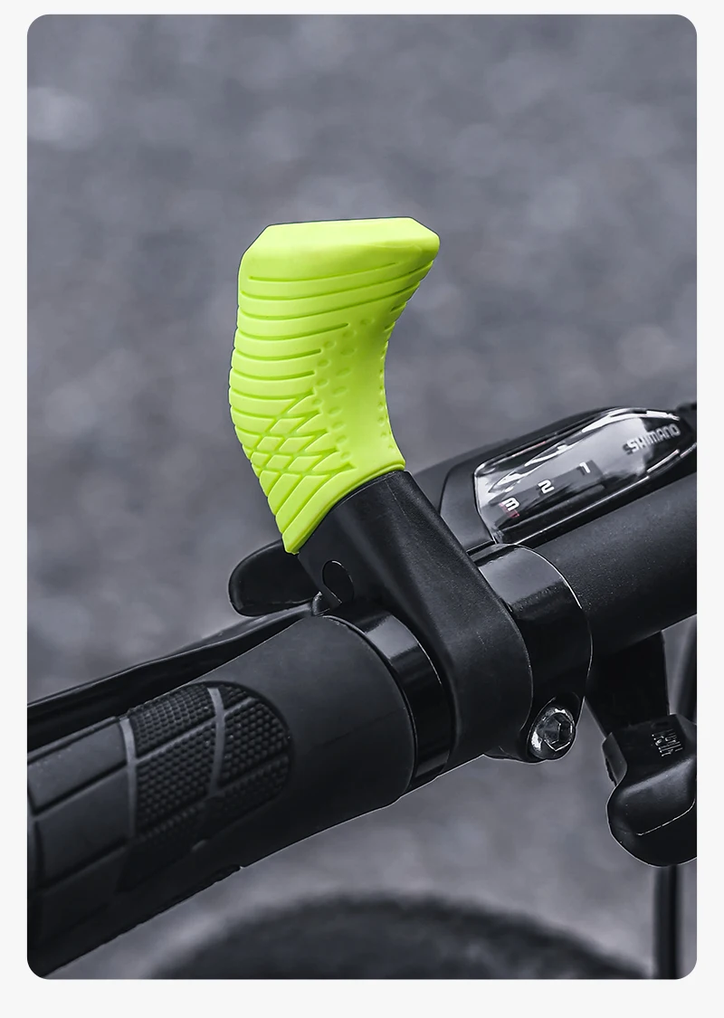 WEST BIKING MTB-Fahrrad-Daumengriffe, ergonomisch, rutschfest, leicht, Fahrrad-Daumen-Kraft-Griff, geeignet für Lenker, Durchmesser 22 mm – Detail 22