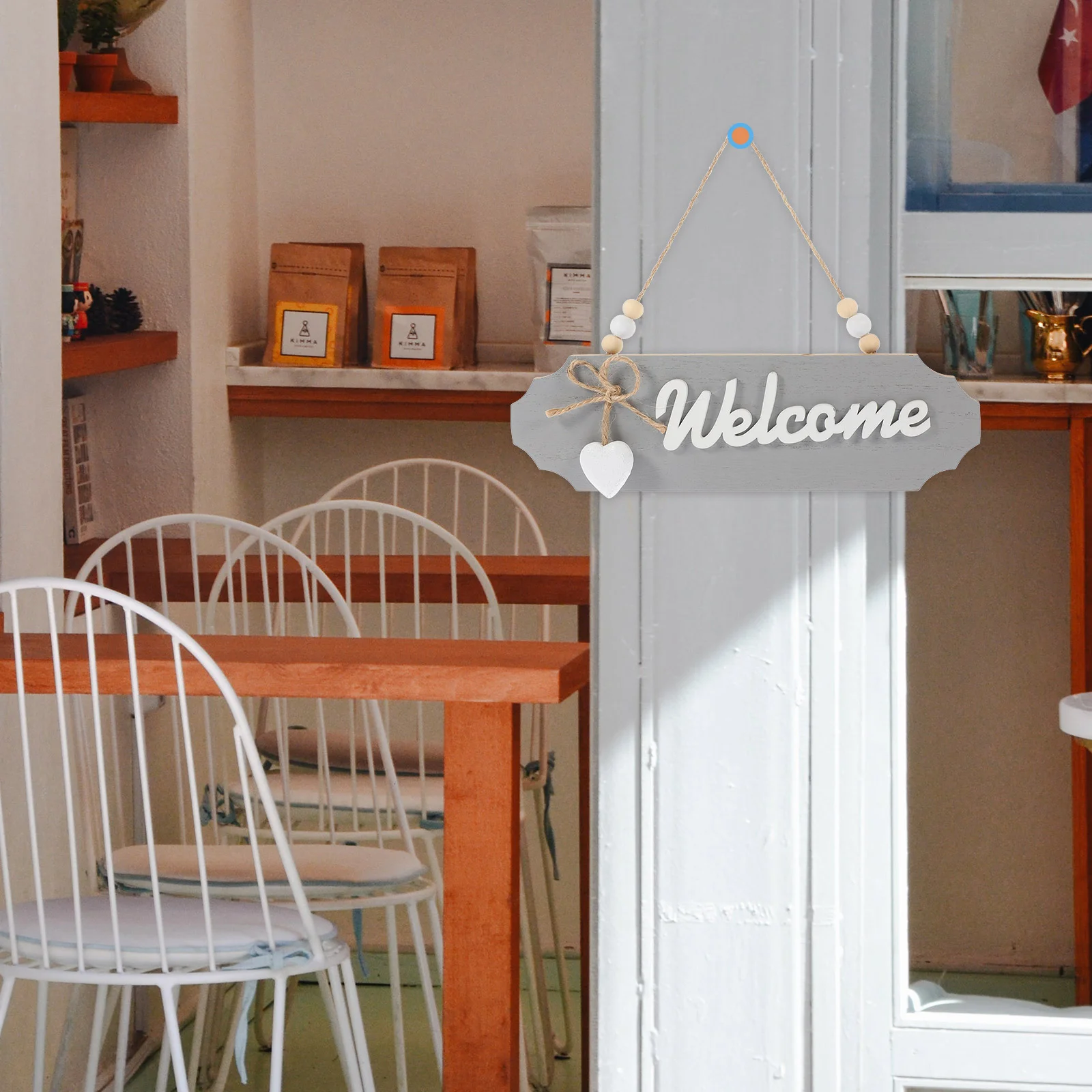 

Double Sided Store Sign Door for Front outside Decorations Outdoor Welcome Emblems