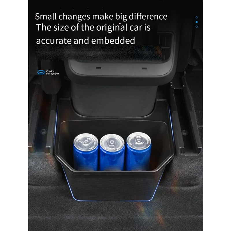 Rear Seat Storage Box Car Storage Box Car Trash Can For Tesla Model Y Decoration Parts Accessories