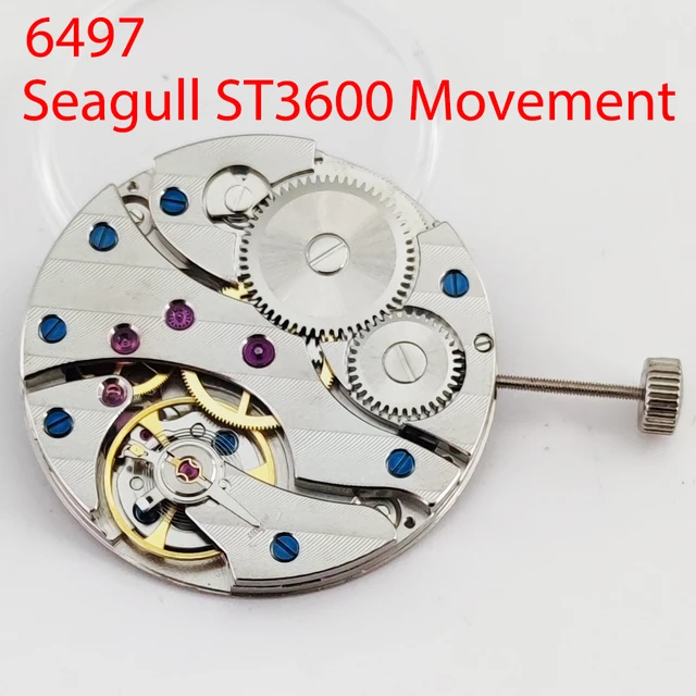 ST3600 mouvement mécanique haute précision 17 bijoux remplacer ETA 6497 mouvement pour montre pour hommes montre-bracelet hommes 1