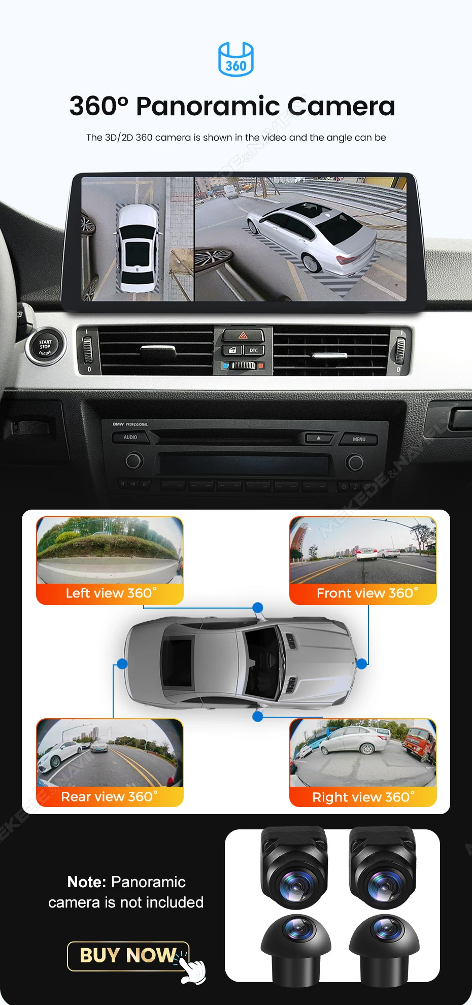 MEKEDE Auto-Multimedia-Intelligentes System für BMW X5 F15 X6 F16 (14-17) Kabelloses CarPlay Android Auto Mirror Link QLED 4G LTE WLAN – Detail 23