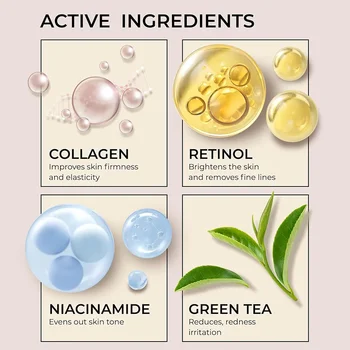 Collagen Anti Wrinkle Face Cream Firming Nourish Hydrating Moisturizing Essence Lady Facial Cream Skin Care 5