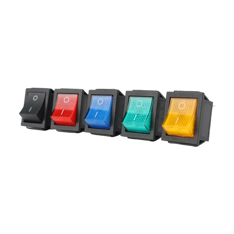 Rocker Switch Latching Rocker Switch Rocker Switch Power Switch I/O 4 Pins with Light 16A 250VAC 20A 125VAC KCD4