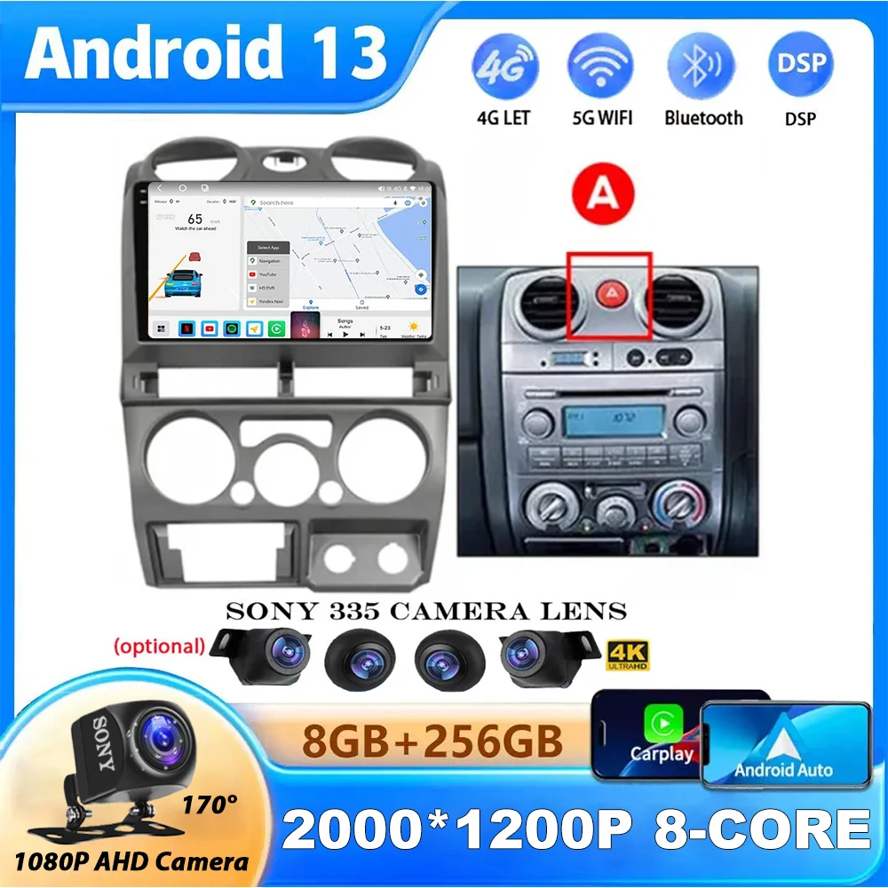 

Android 13 Car Radio For ISUZU DMAX MU-7 2007-2011 Autoradio Multimedia Player QLED IPS Screen Carplay No 2Din DVD DSP SWC BT