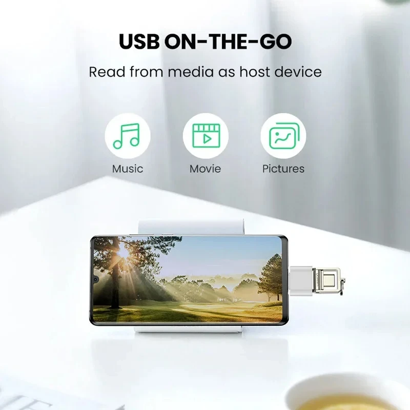 รูปสินค้า ประเภท C ถึงอะแดปเตอร์ USB A 3.0 USB-C OTG Data Connector สําหรับ Samsung Huawei Xiaomi โทรศัพท์มือถือ Compute MacBook Pro iPad Mini Notebook