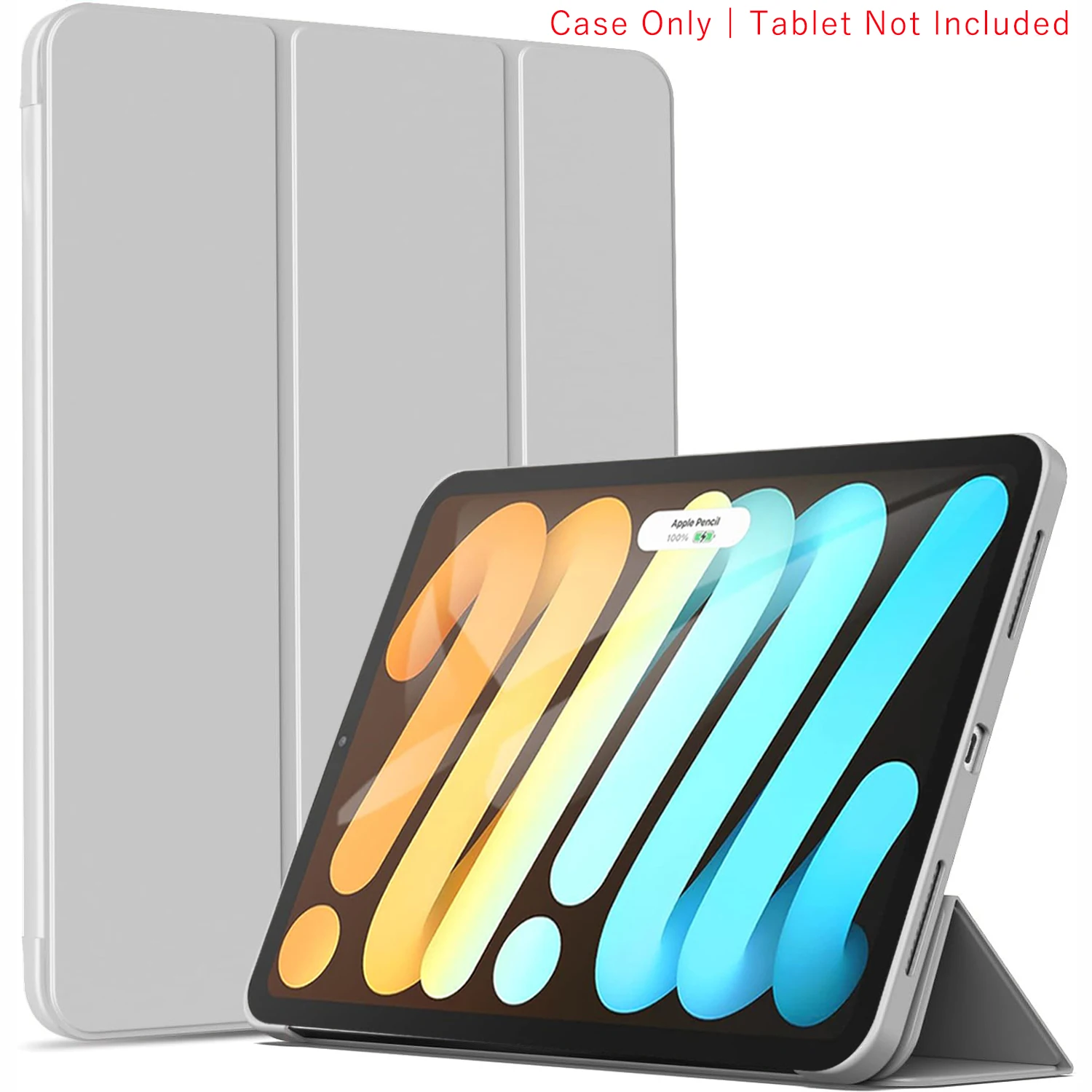 Tri-Fold Flip Case with Magnetic Stand and PU Leather Protective Cover