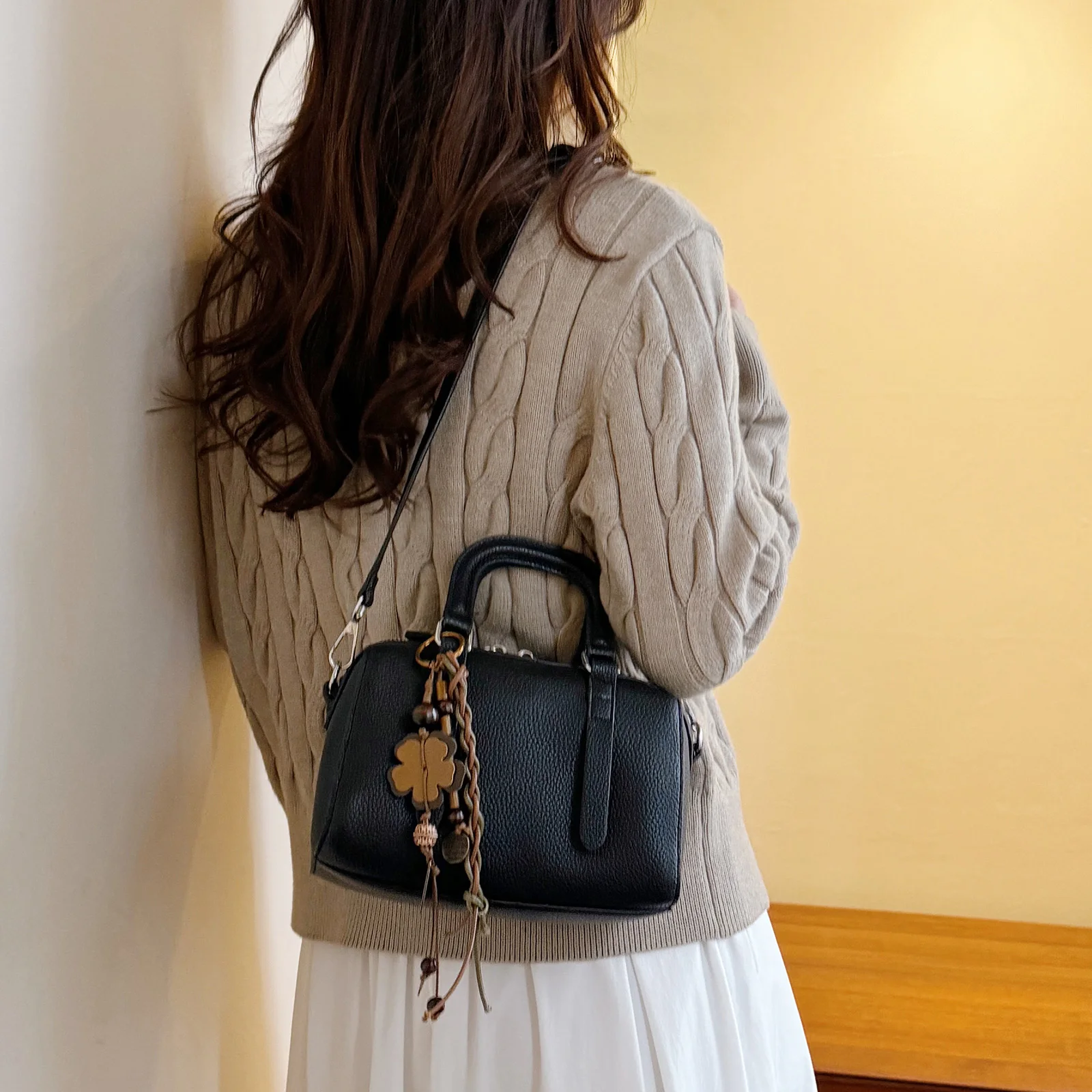 PU Leather Shoulder Bag Retro Underarm Bag Fashion Crossbody Bag for Women Work Shopping Travel