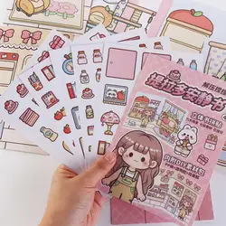 Sticker Book Pinch Music Quiet Book Cute Paper Kawaii Telado Busy Book Anime Activity Books Toddlers