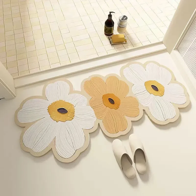 

bathroom coral velvet, stepping on the kitchen carpet, door mat