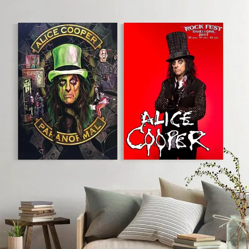 

Alice Cooper Band Canvas Art Poster and Wall Art Picture Print Modern Family bedroom Decor Posters