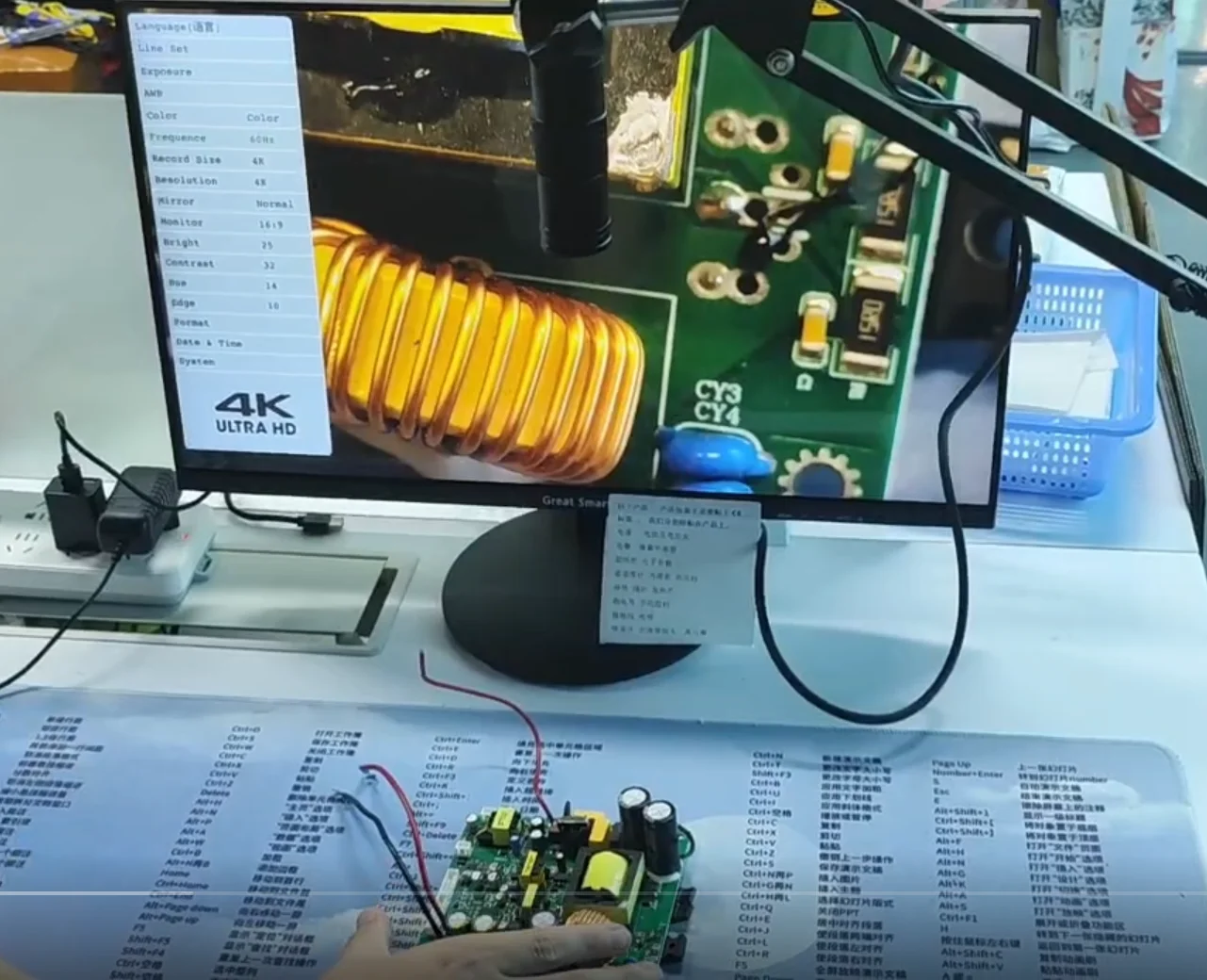YIZHAN 215x 180x 150x Objektiv 0,7X ~ 4,5X Einstellbare Vergrößerung Industrie Mikroskop Objektiv Mehrfühle CS C-MOUNT Für HDMI USB Kamera – Detail 6
