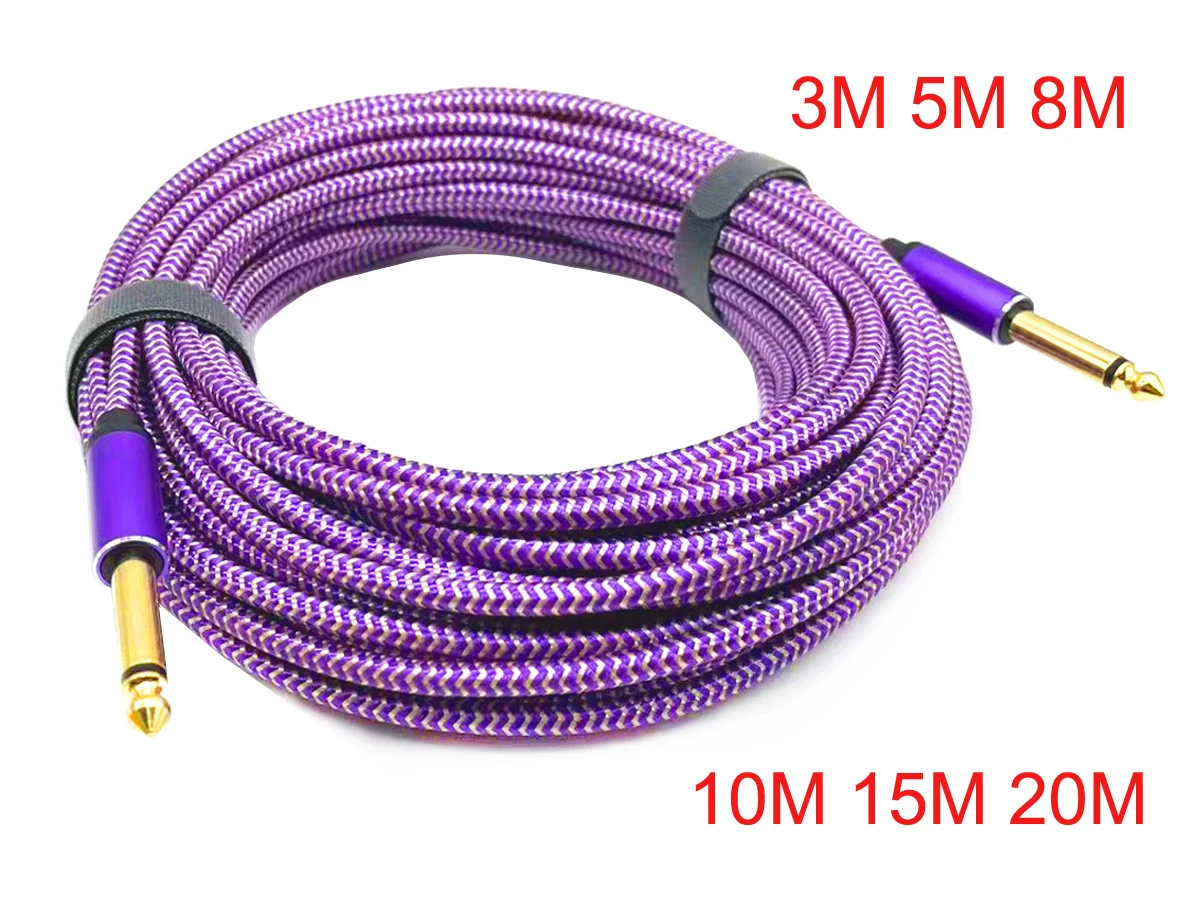 

6.5mm Audio line 6.35 large two-core public to public speaker power amplifier guitar electronic piano tuning table