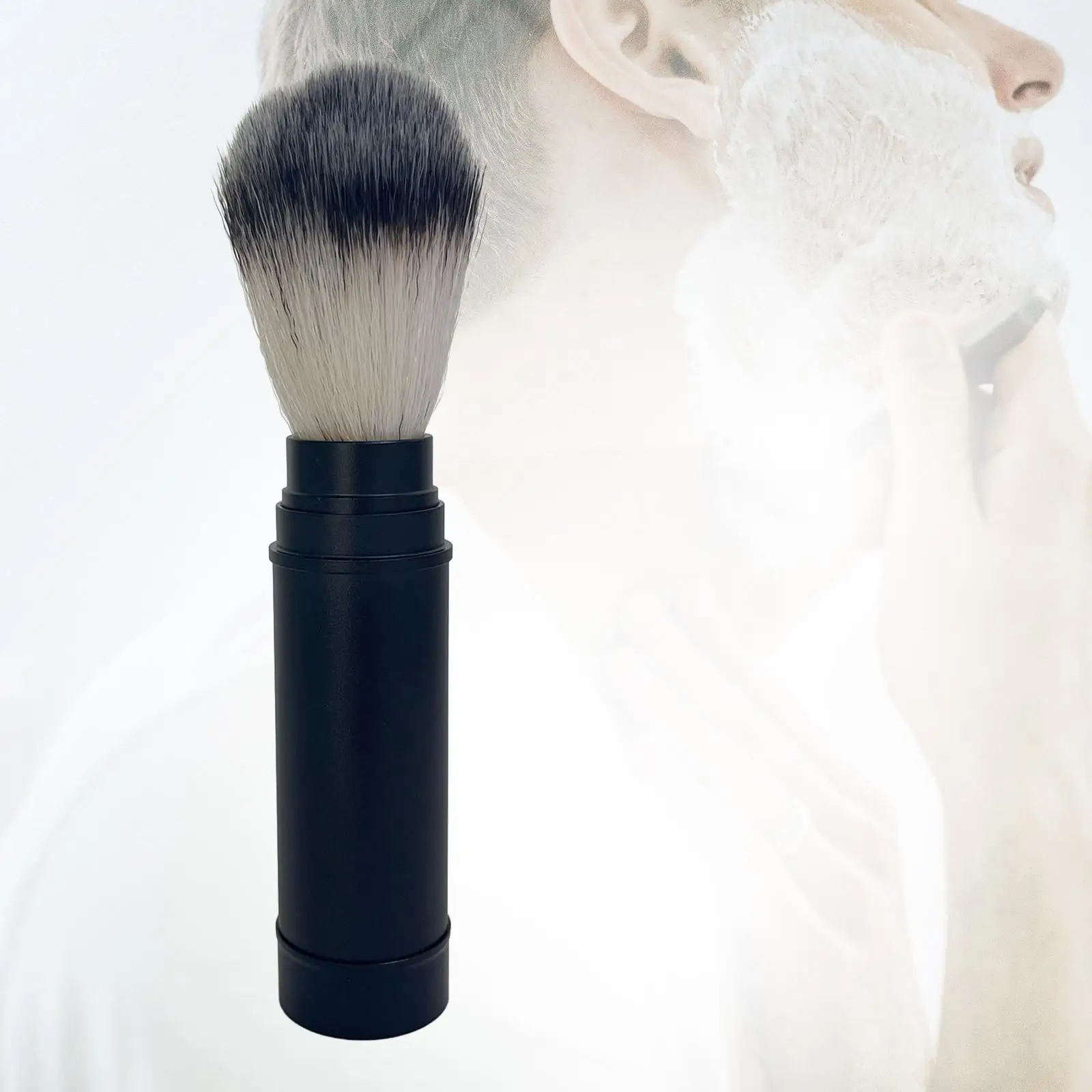 Men Shaving Brush Facial Beard Cleaning Easy Foaming for Wet Shave Beard Shaving Brush for Home Hair Salon Travel Barbershop